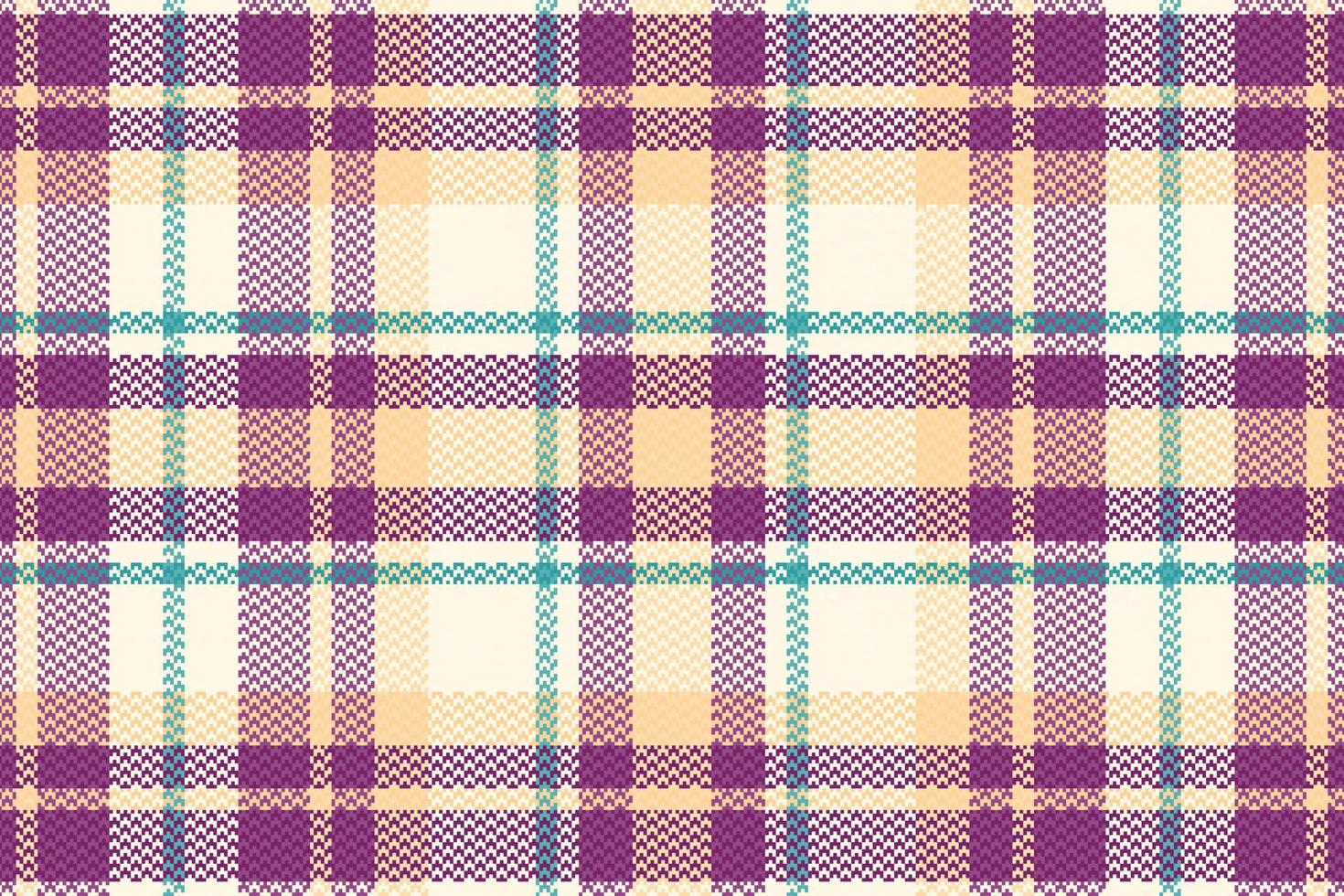 Tartan Plaid With Vintage Color Pattern. vector