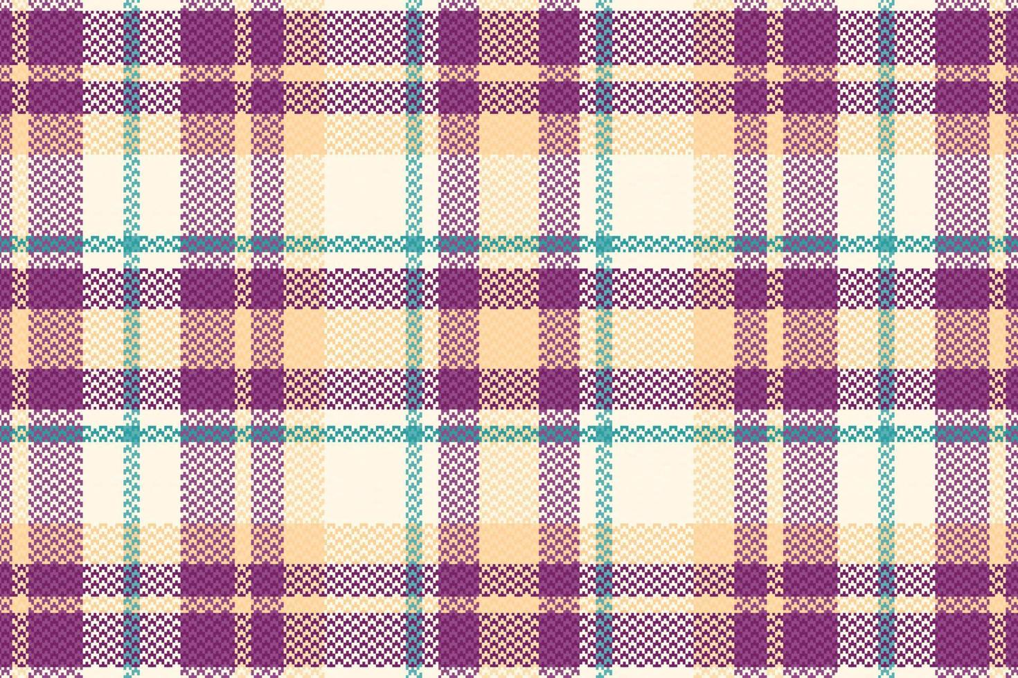 Tartan Plaid With Vintage Color Pattern. vector