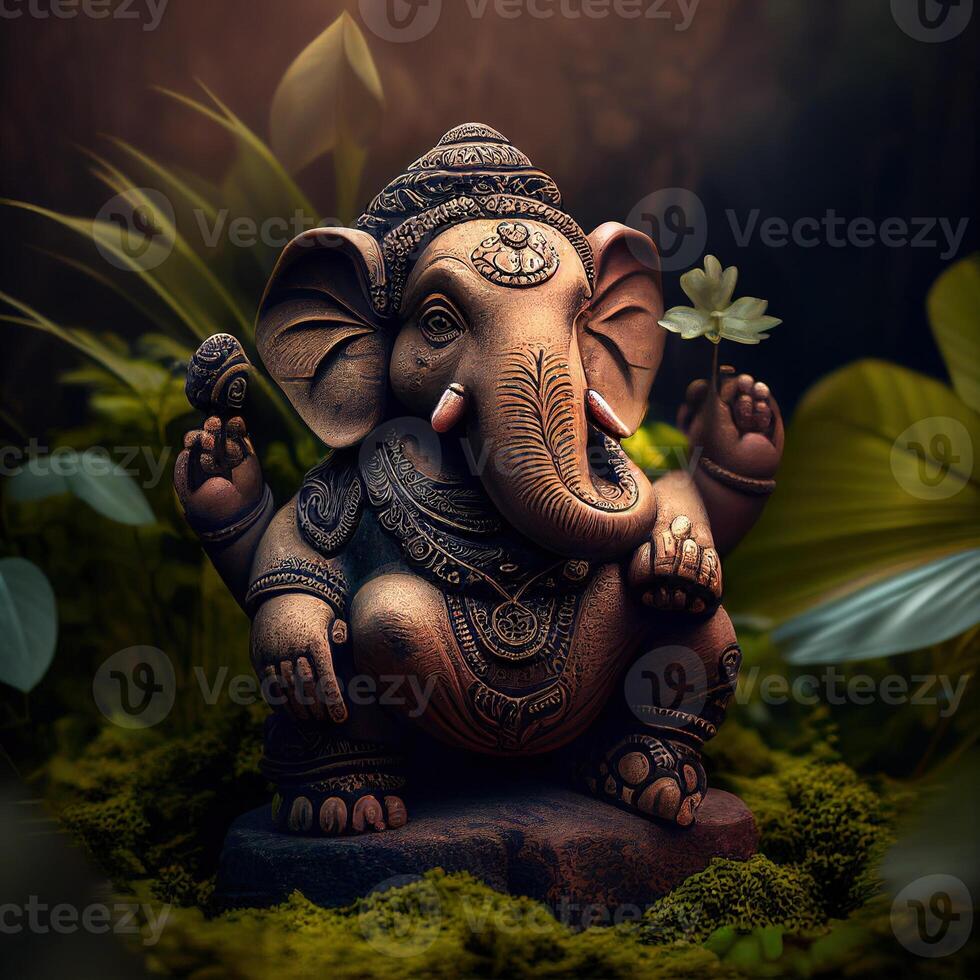 Statue of God Ganesh photo
