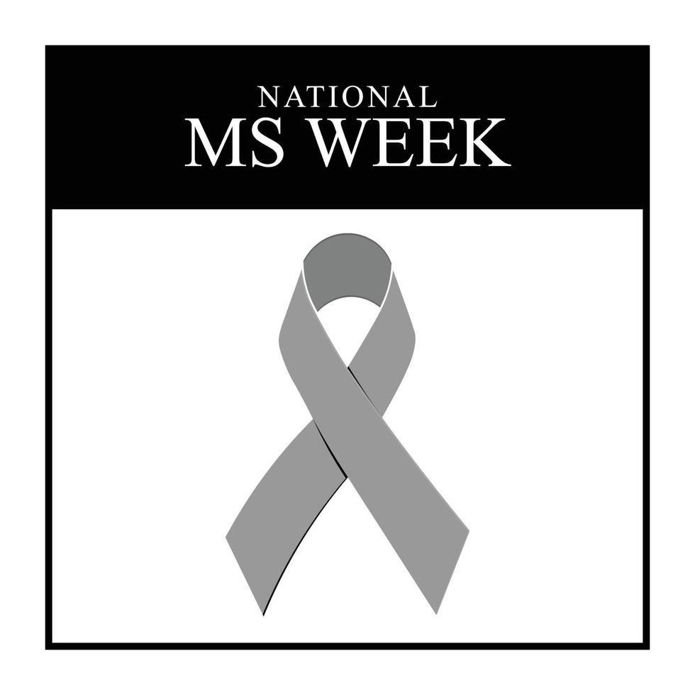 National MS Week background. vector