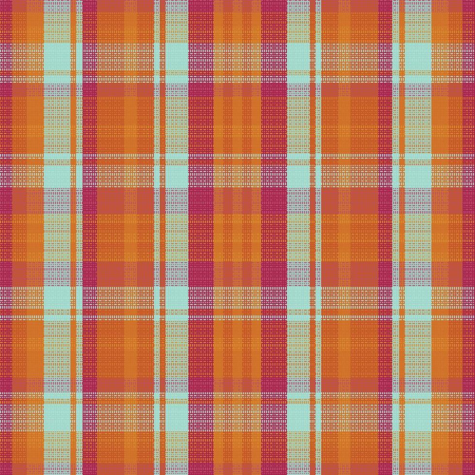 Tartan Plaid With Vintage Color Pattern. vector