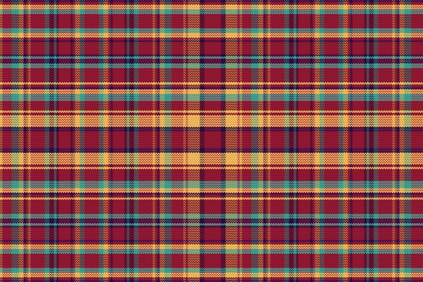 Tartan Plaid With Vintage Color Pattern. vector
