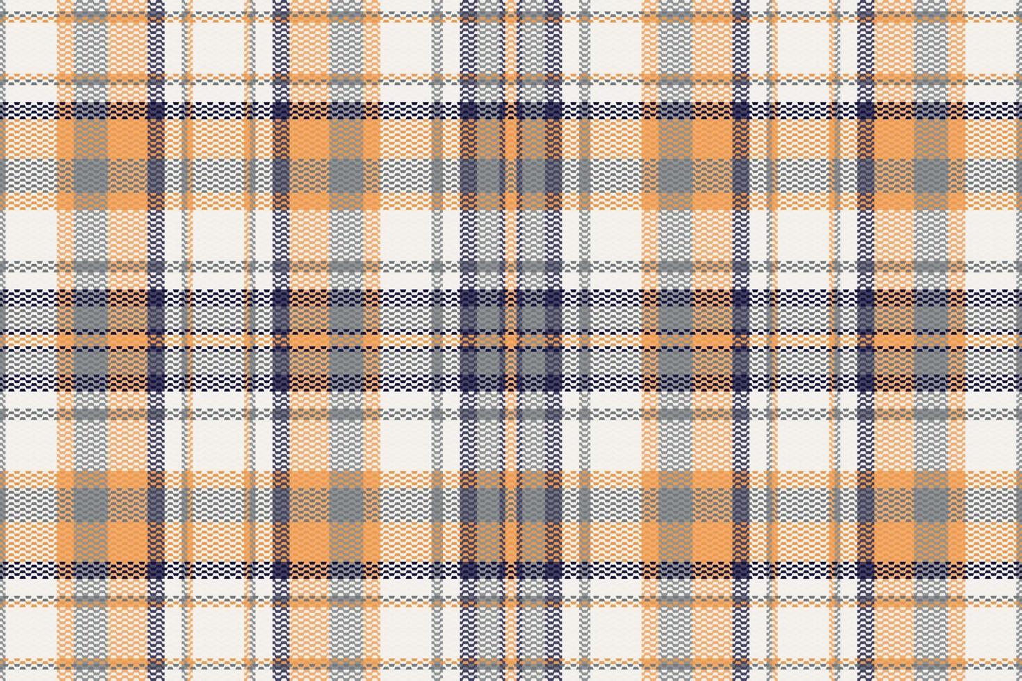 Seamless tartan plaid pattern with texture and retro color. vector