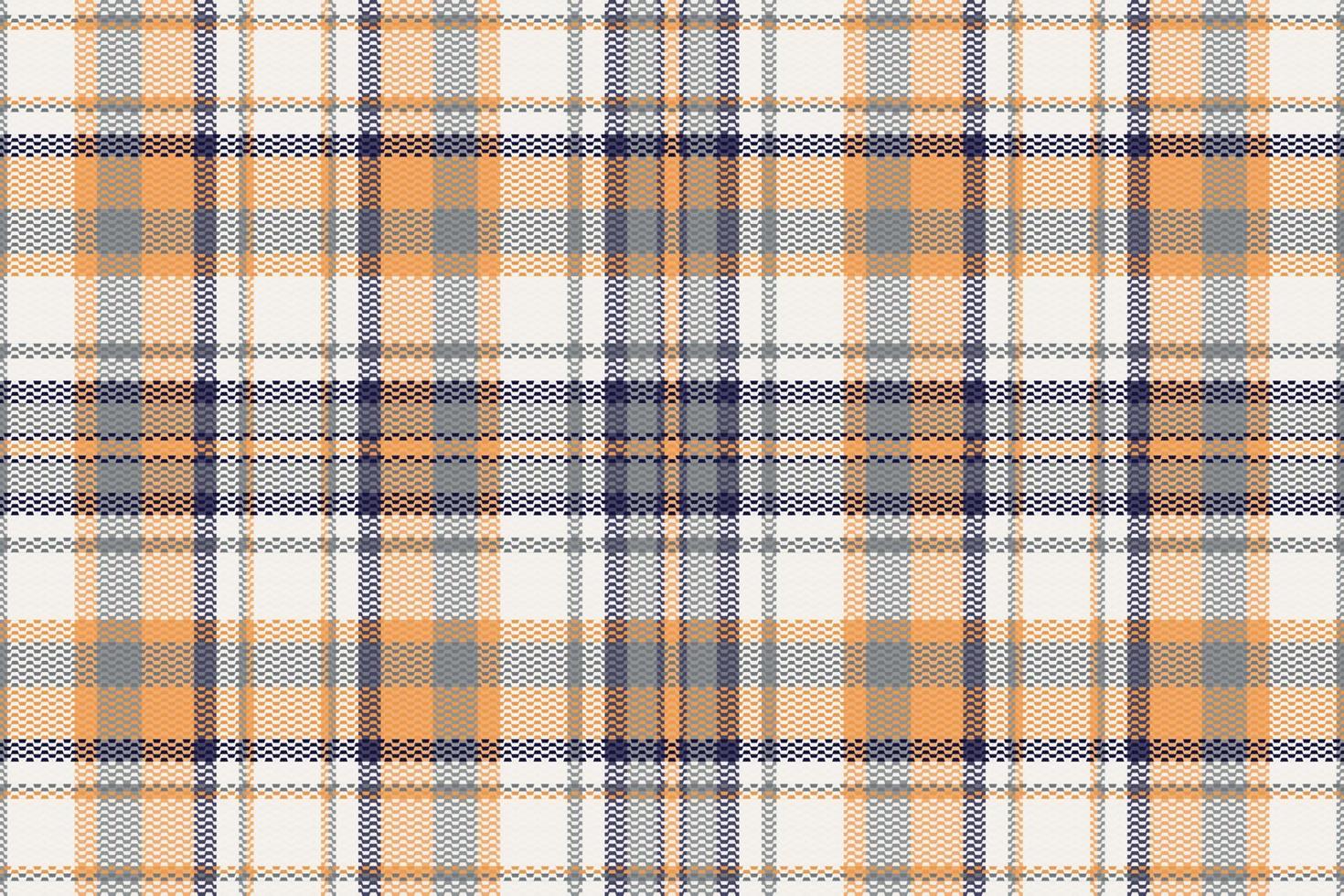 Seamless tartan plaid pattern with texture and retro color. vector