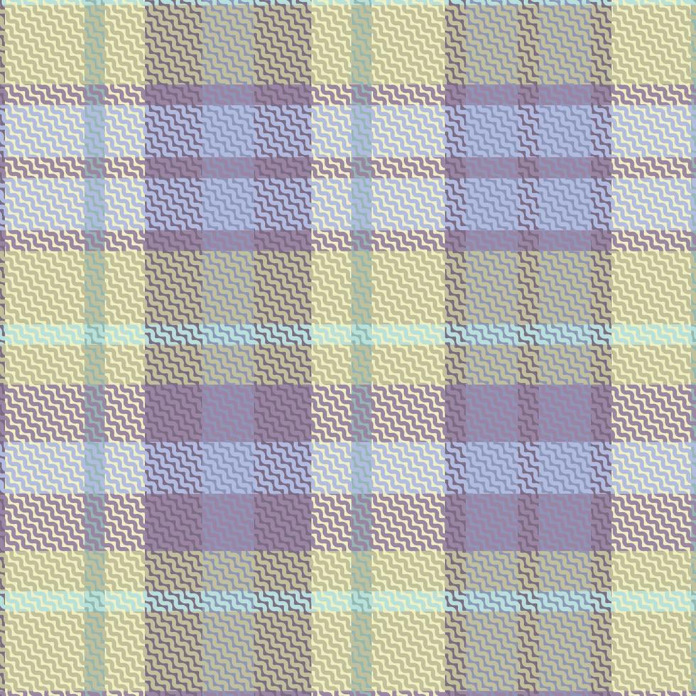 Seamless tartan plaid pattern with texture and retro color. vector