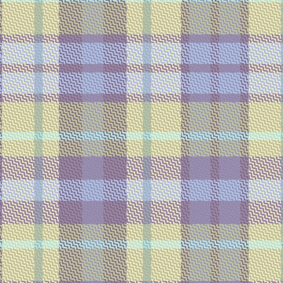 Seamless tartan plaid pattern with texture and retro color. vector