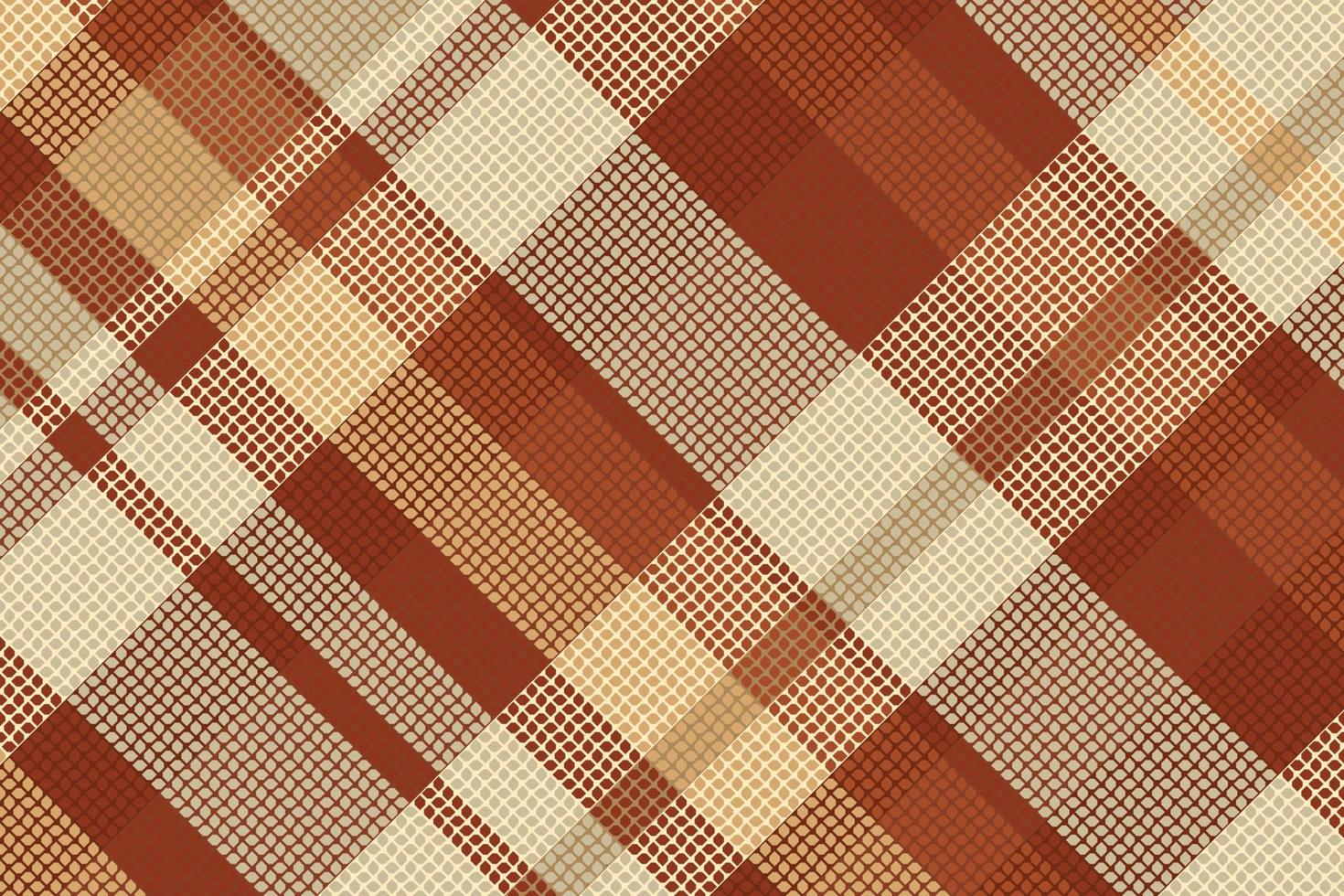 Tartan Plaid With Vintage Color Pattern. vector