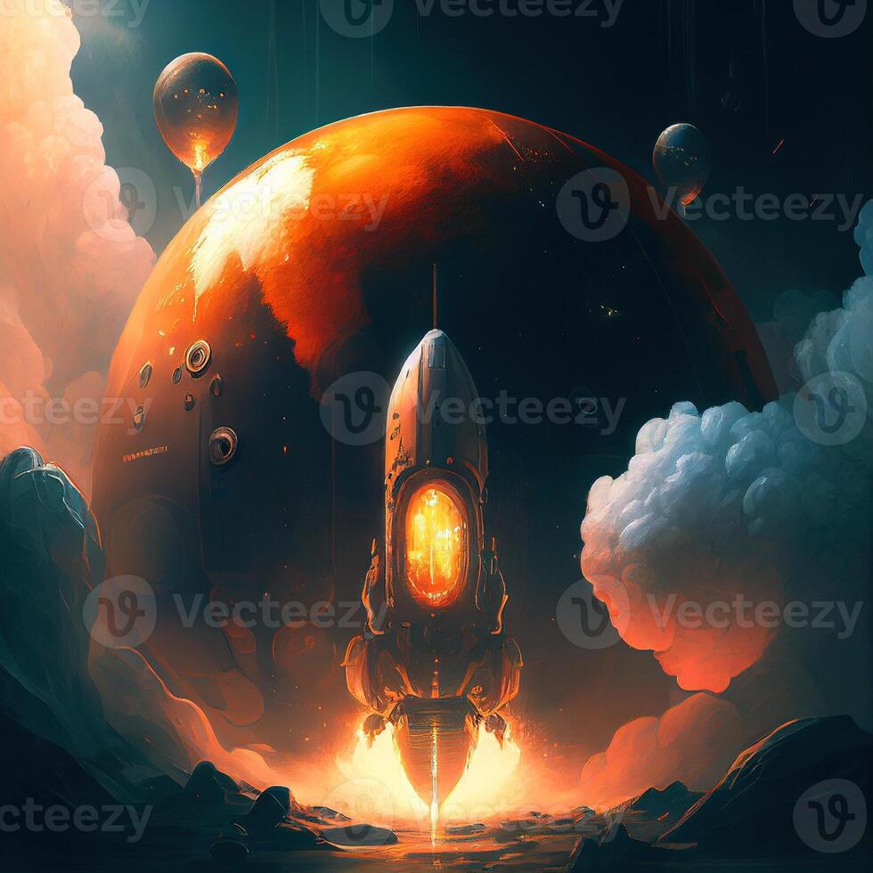 beautiful space Image fantasy concept photo