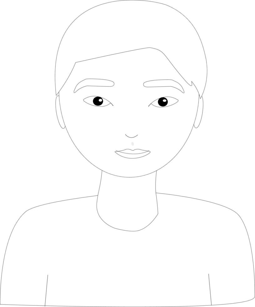 asian boy silhouette vector