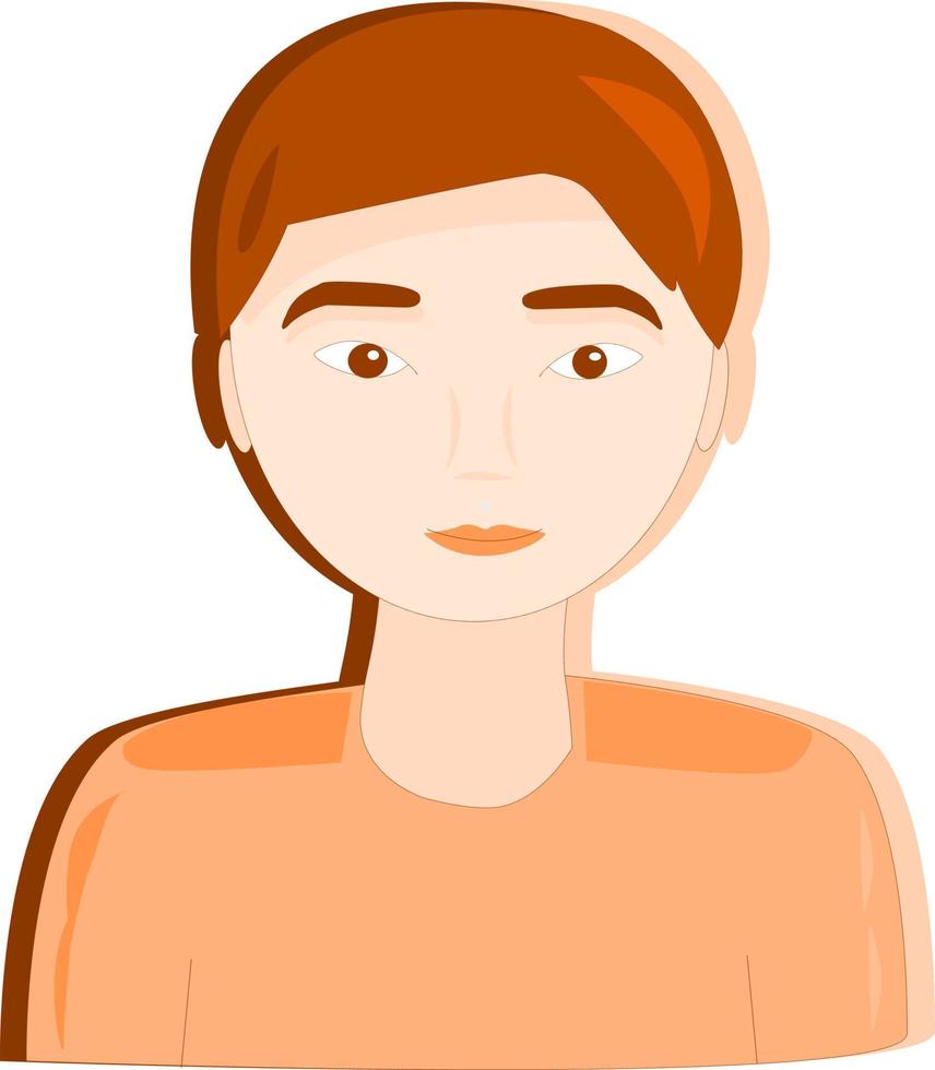 boy face cartoon vector