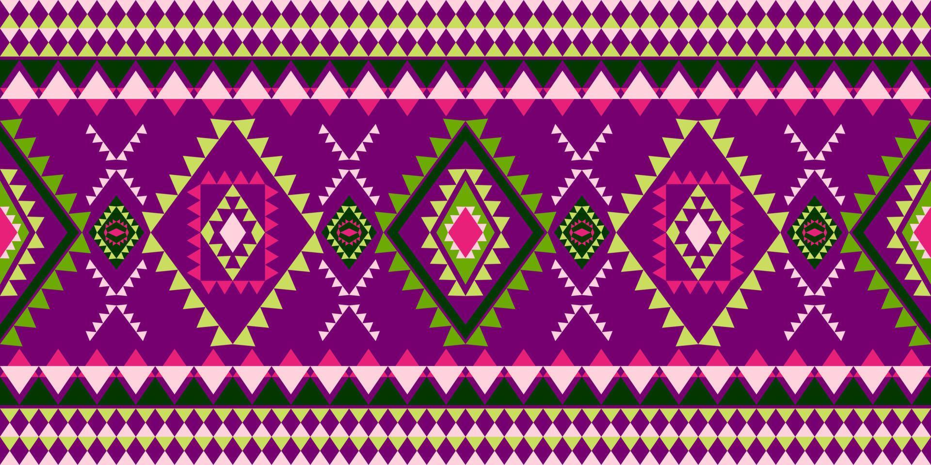 Geometric ethnic pattern with square triangle diagonal abstract ornament design for clothing fabric textiles printing, handcraft, embroidery, carpet, curtain, batik, wallpaper wrapping, vector drawing
