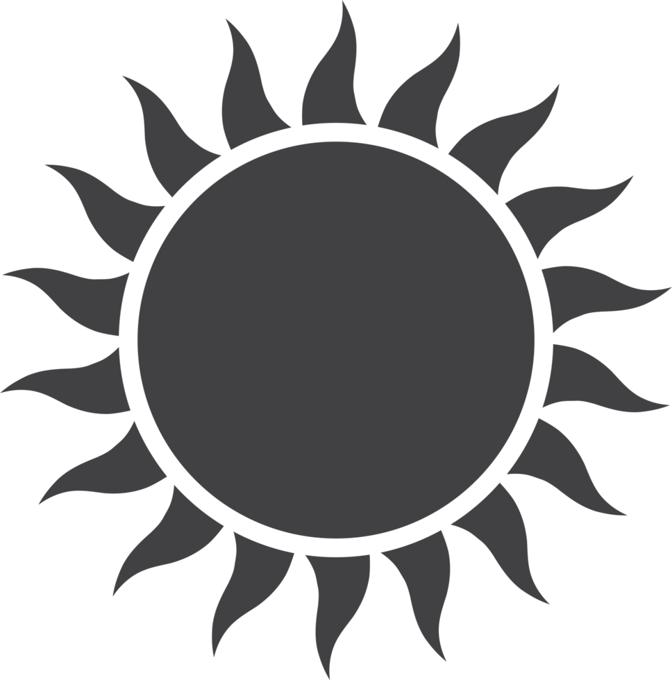 Soleil icône agrafe art png