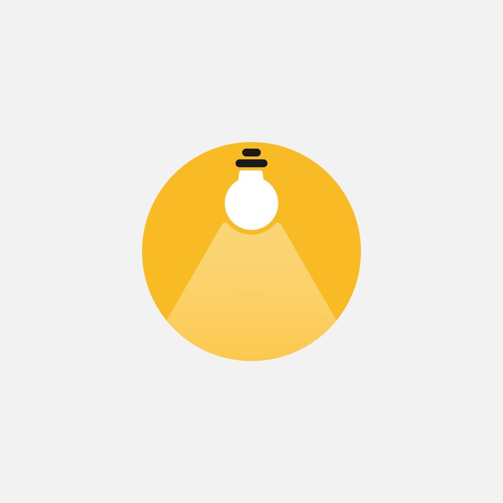 bulb icon logo vector