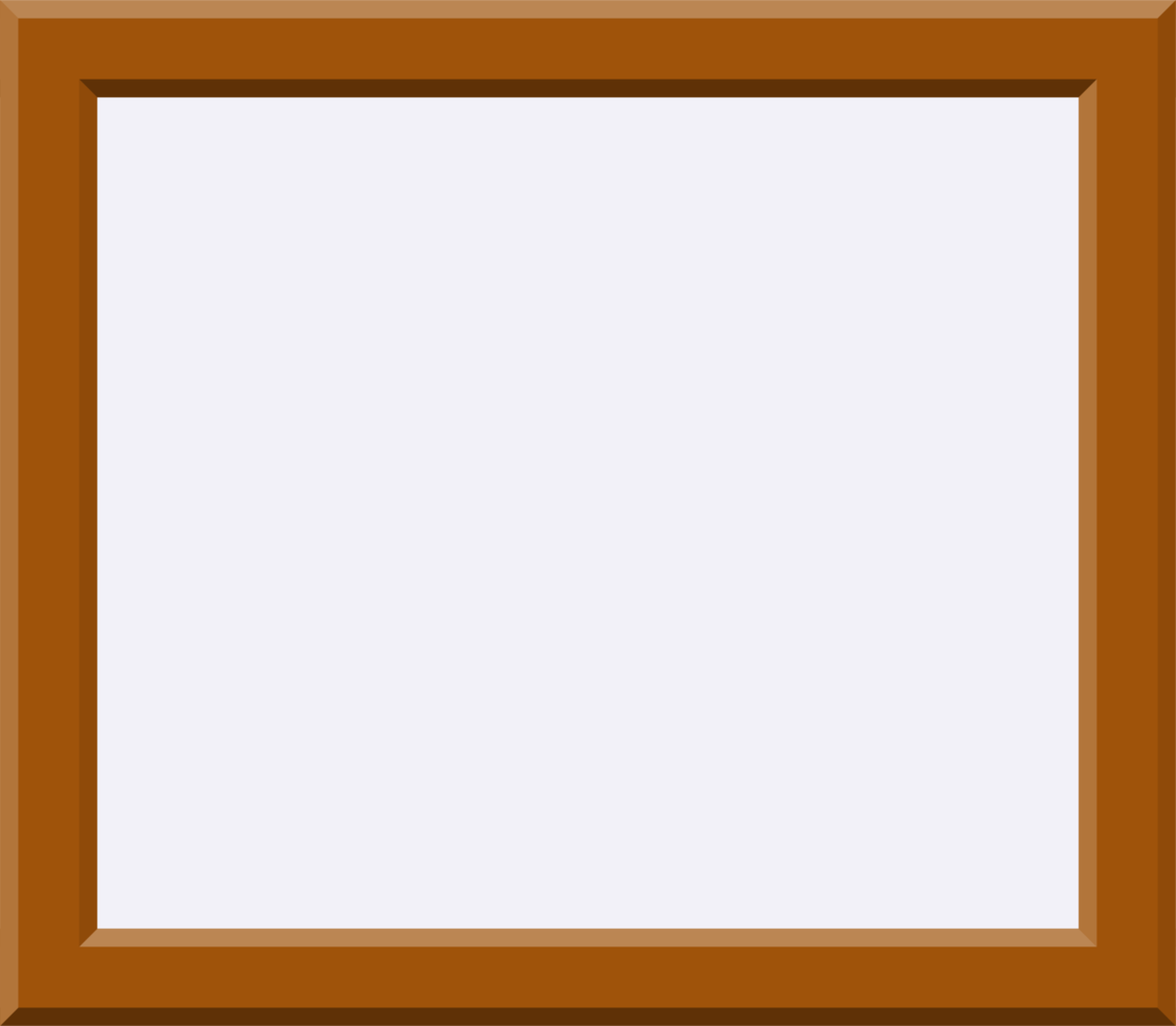 Wooden picture frame png