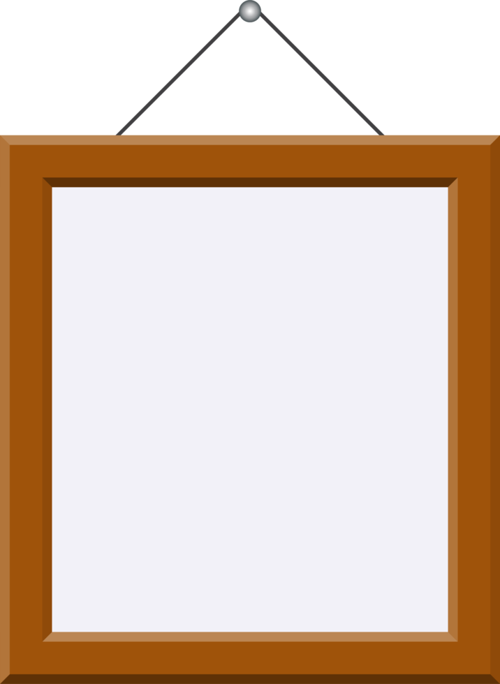 Wooden picture frame png