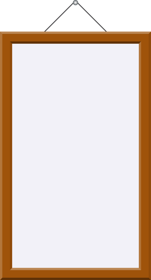 Wooden picture frame png