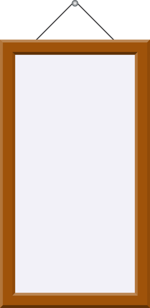 Wooden picture frame png