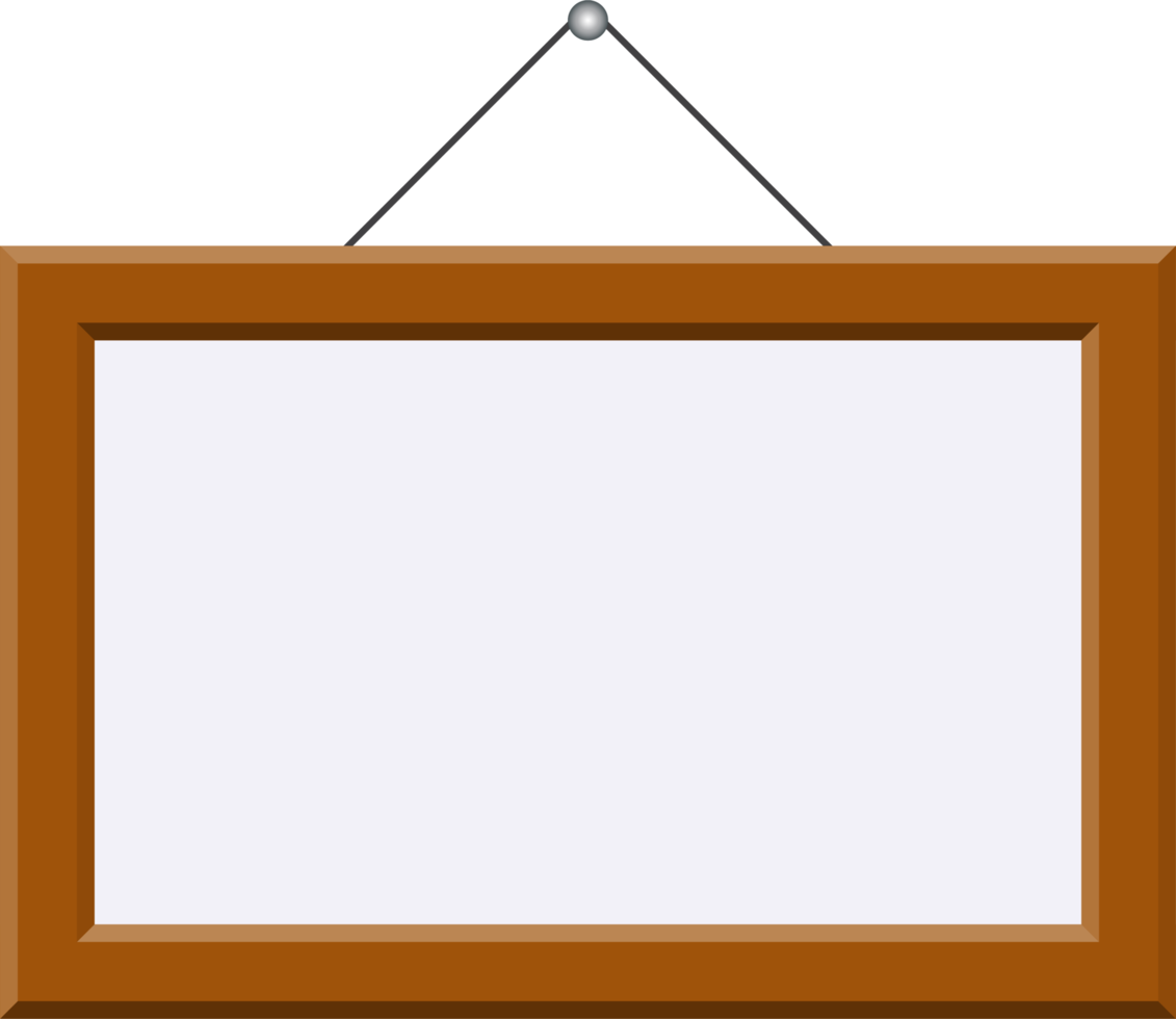 Wooden picture frame png