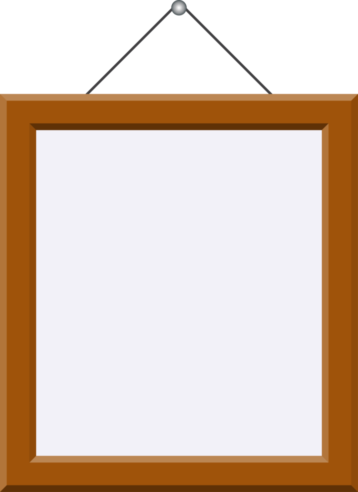 Wooden picture frame png