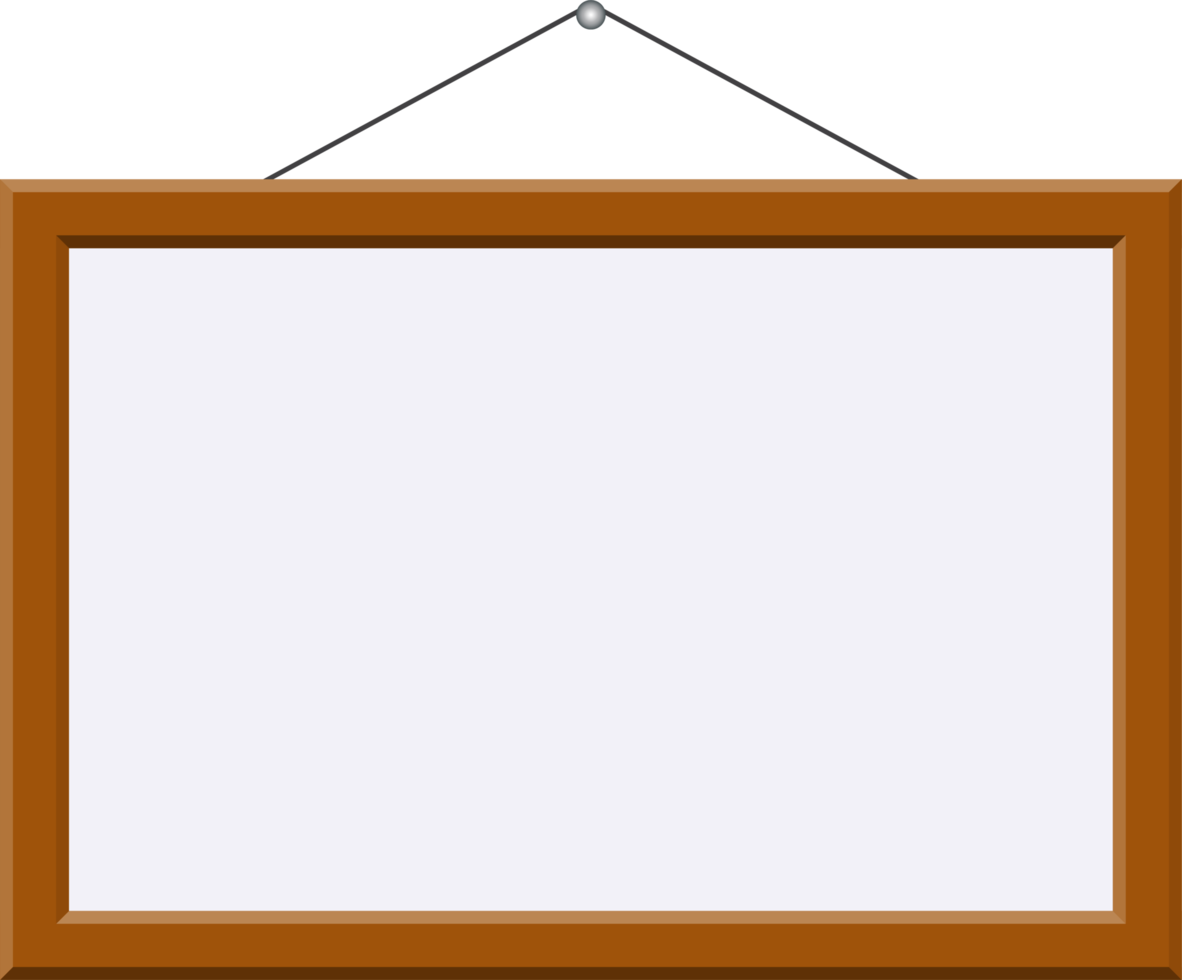 Wooden picture frame png