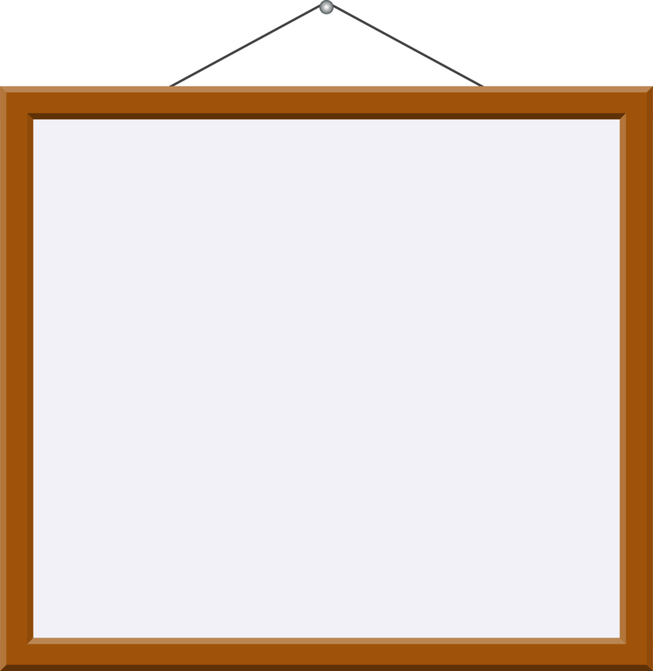 Wooden picture frame png