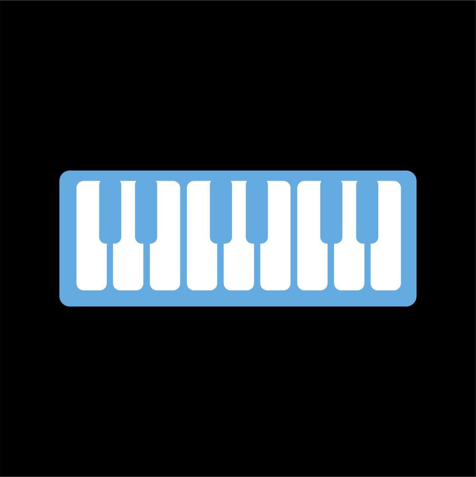 graphic design of piano icon. simple piano design vector template