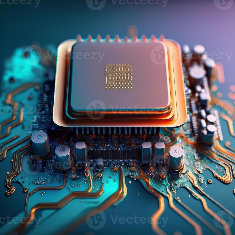 processor of computer technology concept photo