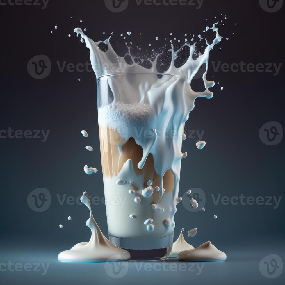 pouring milk in a tall glass clean image photo