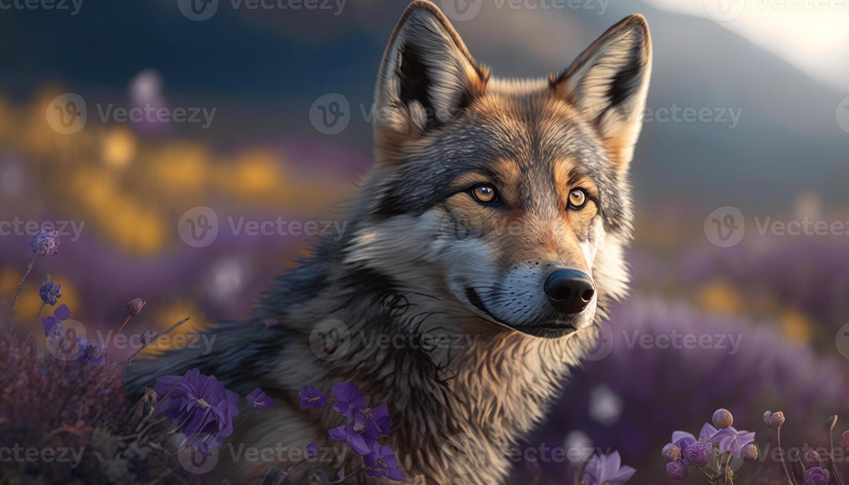 uno de el más icónico luperas criaturas lobo hermosa imagen generativo ai foto