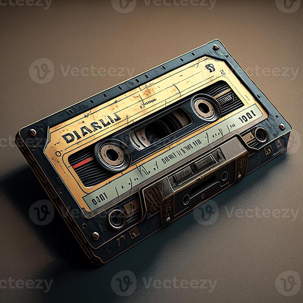 an old instrument of music recording photo
