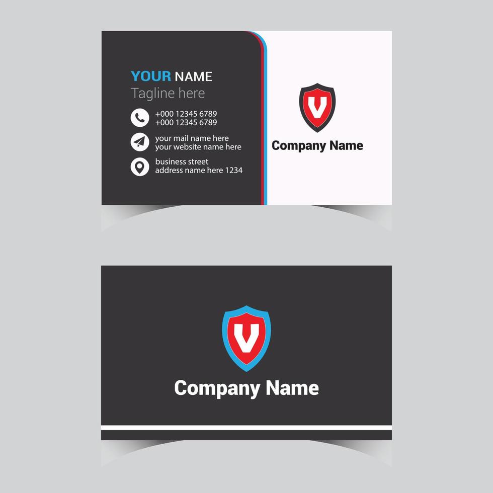 Modern business card design for free download vector