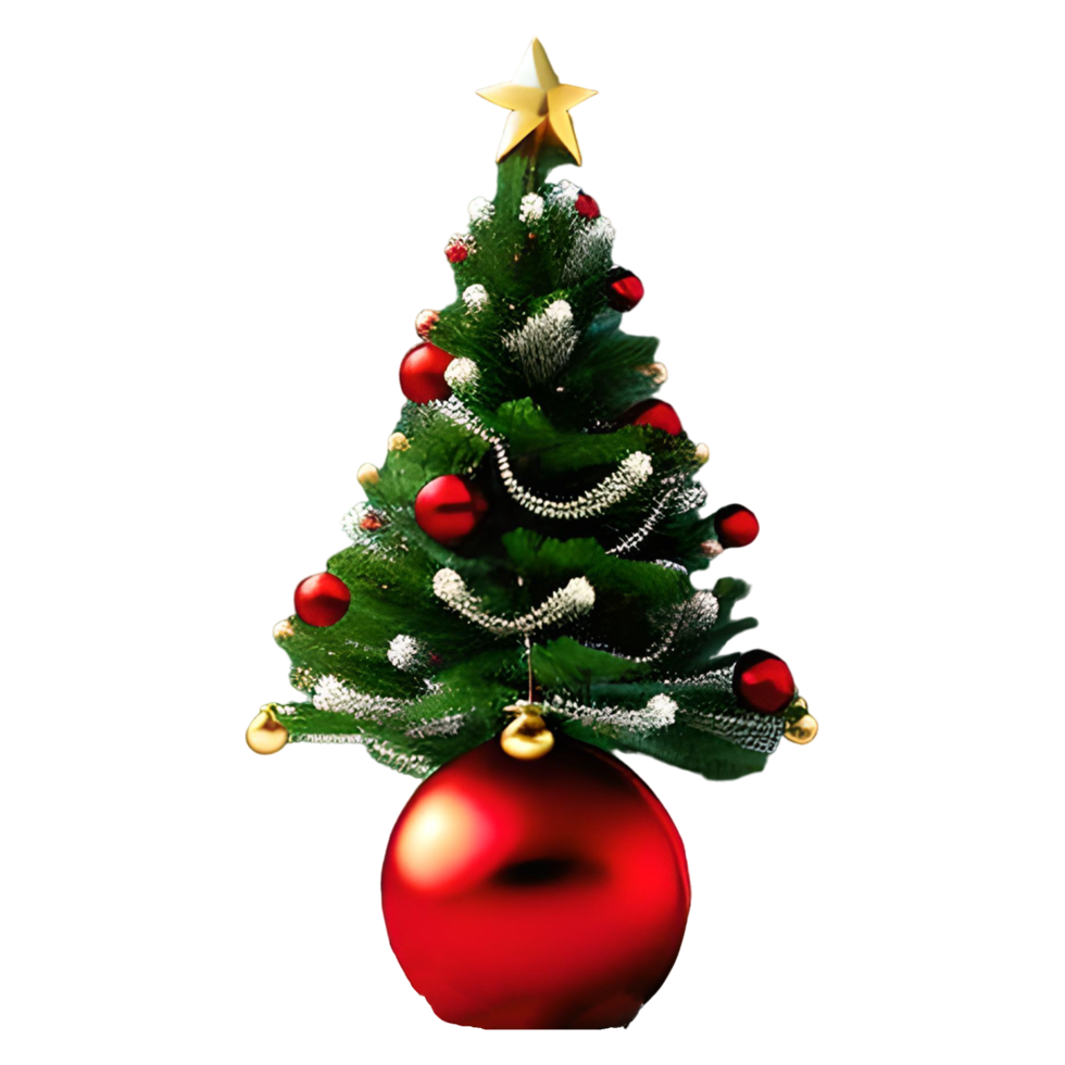 hermosa Navidad elementos con Navidad árbol png