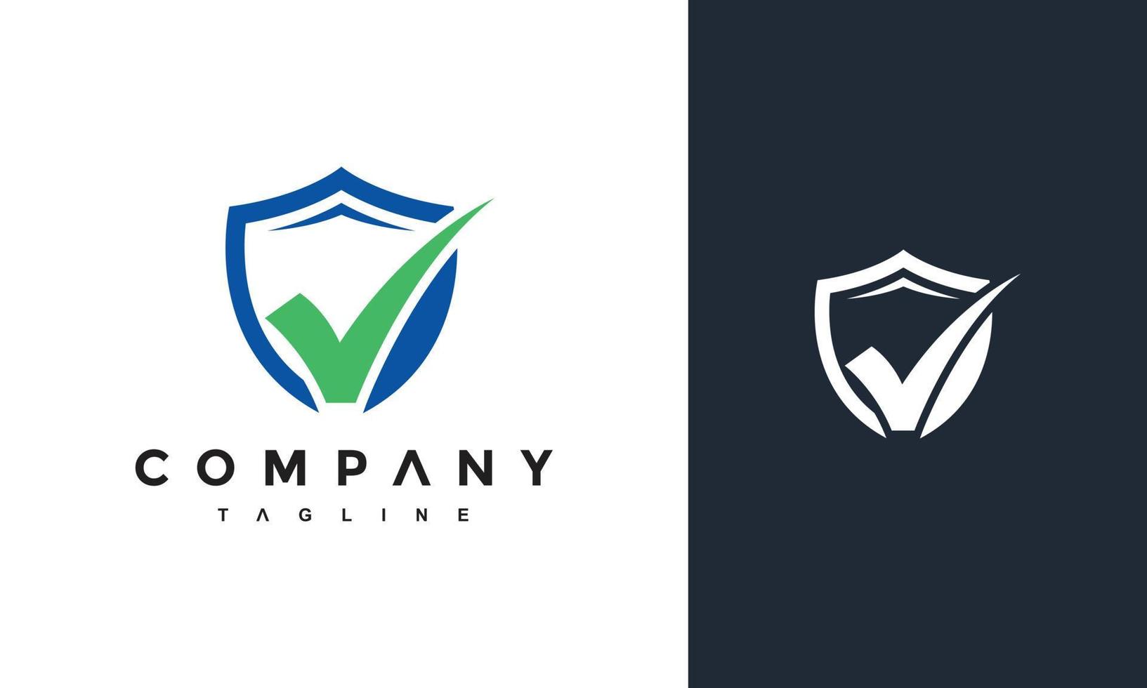 shield check logo vector