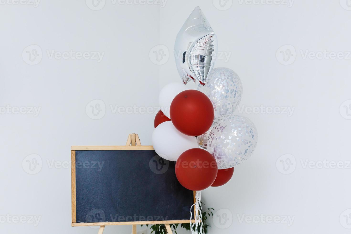 Back to school message board with balloon photo