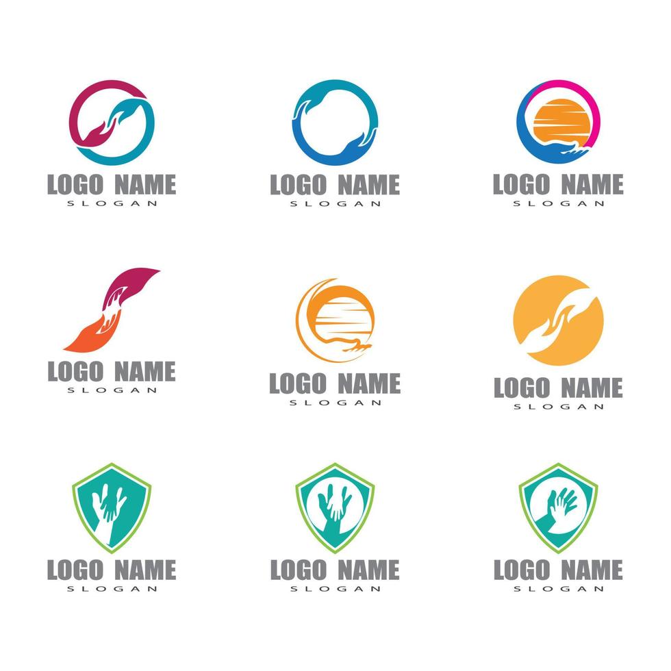 Hand Care Logo Template vector icon Business