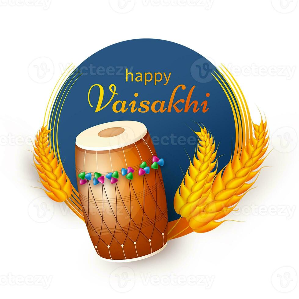 Happy Bengali New Year, Pohela boishakh bangla typography illustration, Suvo Noboborsho Bengali Traditional festival template Design. photo