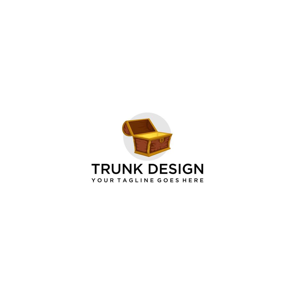 Trunk 3d modern logo design vector