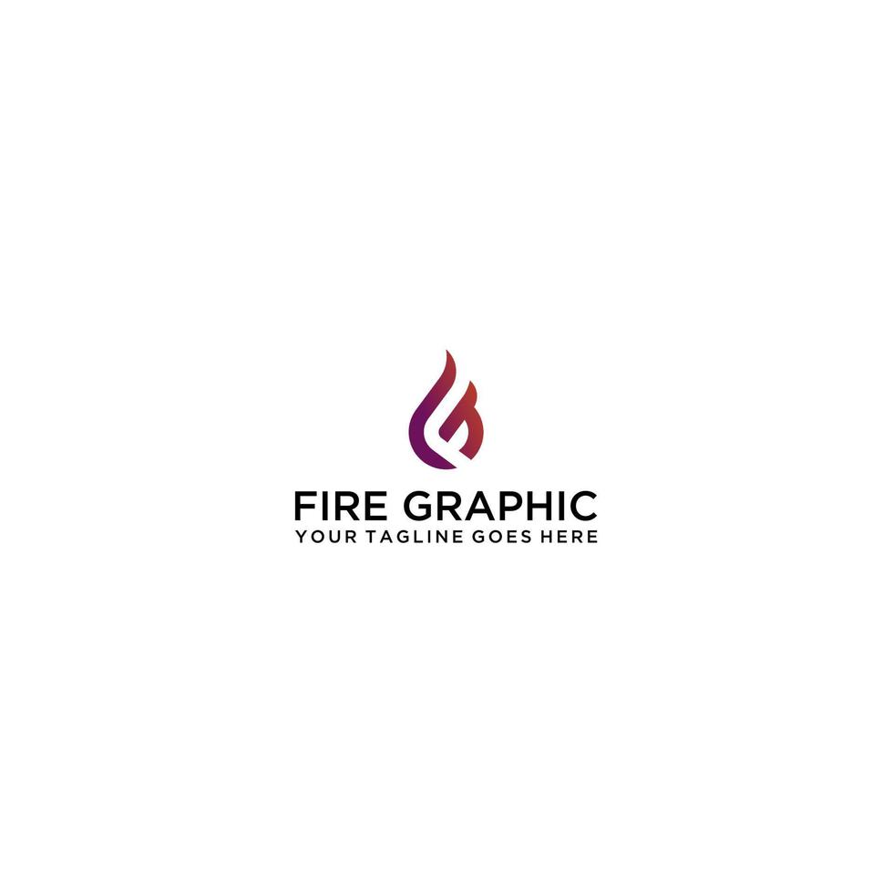 Letter FG fire vector logo design