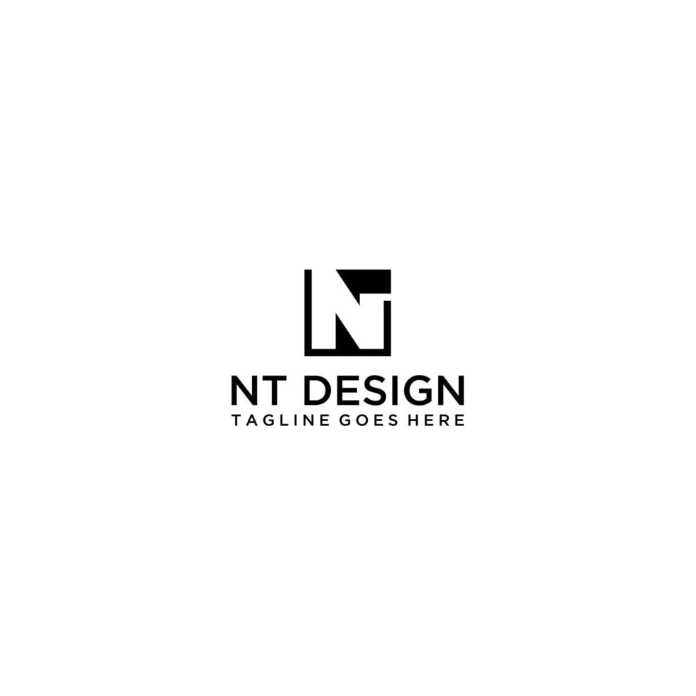 initial letter logo TN, logo template vector