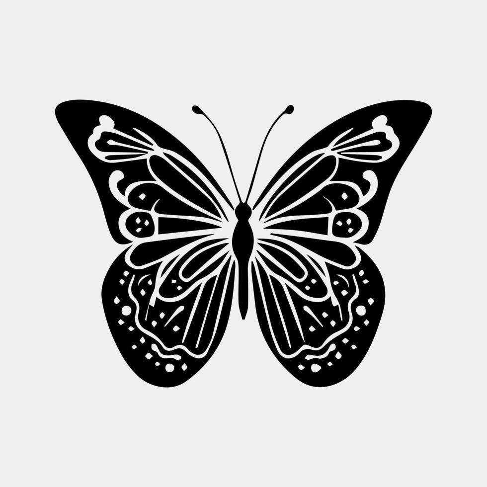 Big butterfly symbol icon. Simple illustration of big butterfly vector icon for web