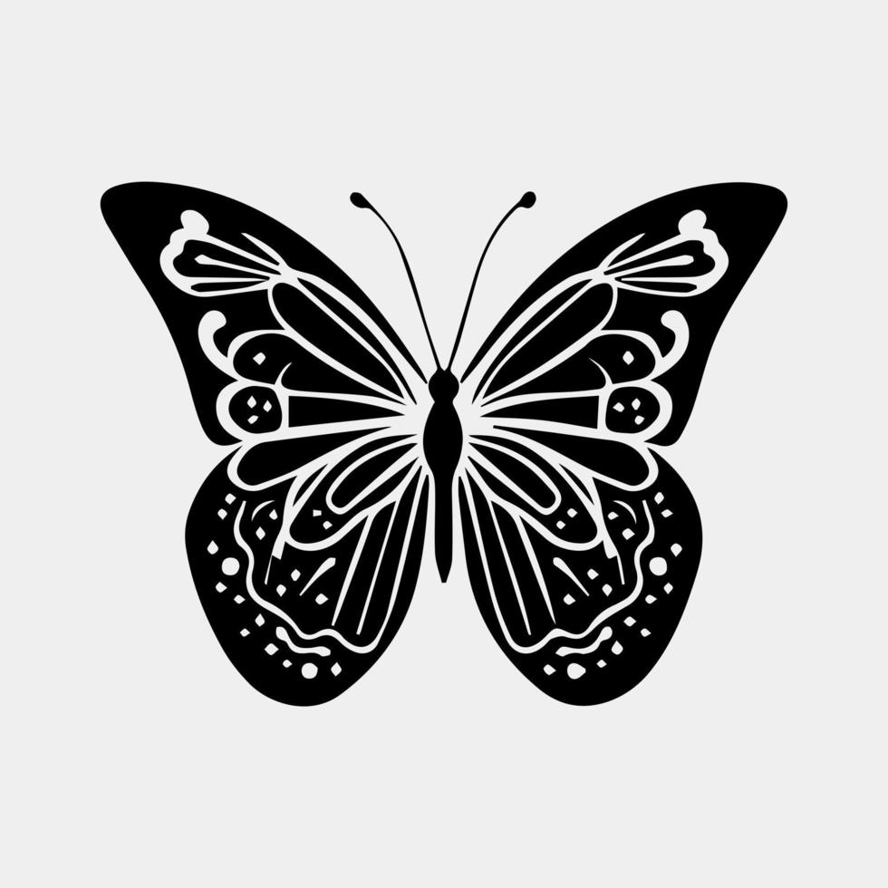 Big butterfly symbol icon. Simple illustration of big butterfly vector icon for web