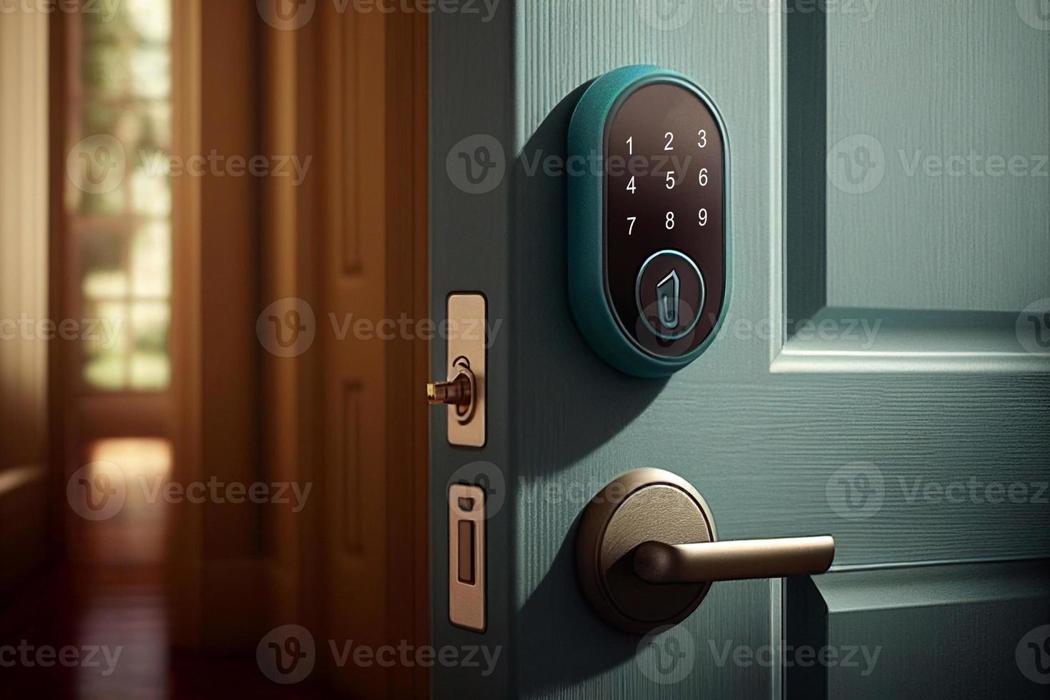 safety security automatic digital room door lock illustrations AI 22192130 Stock Photo at Vecteezy