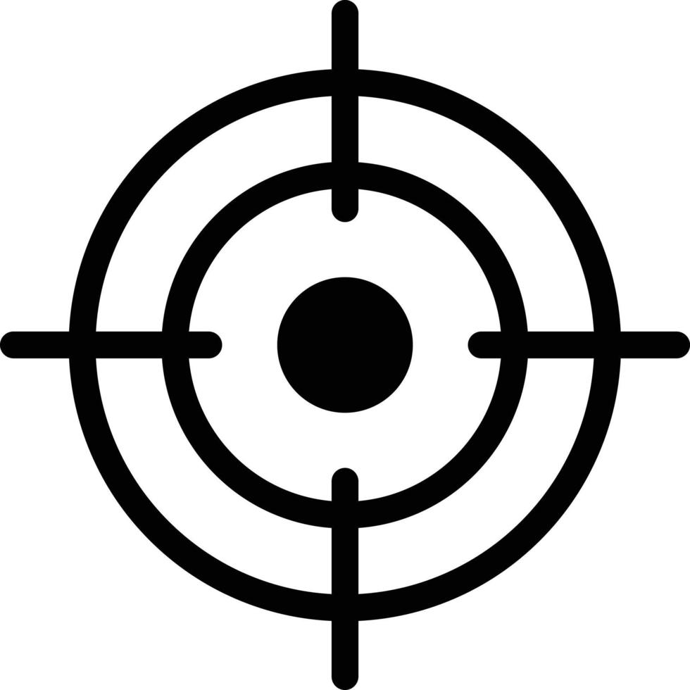 target icon isolated on white background in trendy style vector