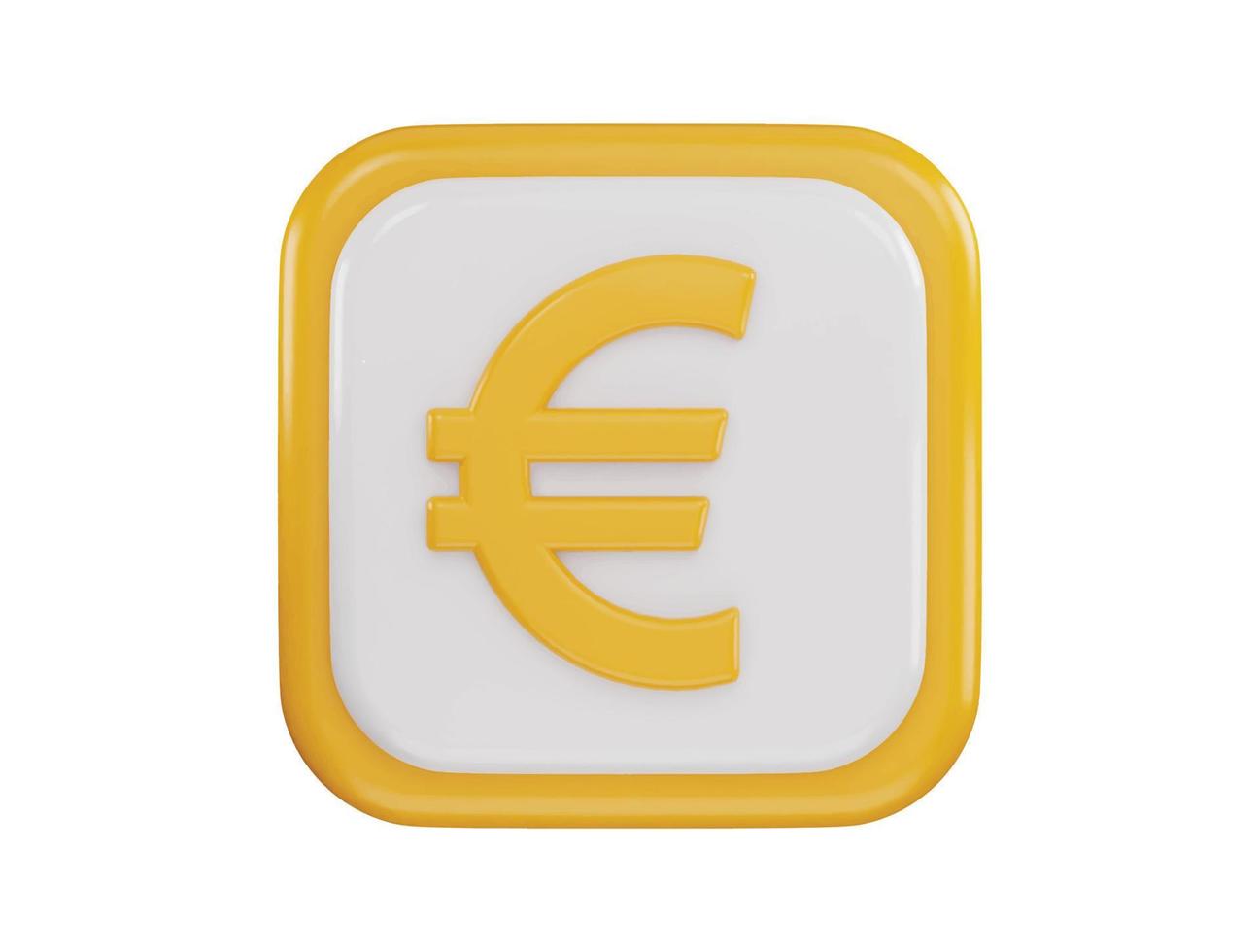 Coin With Euro Sign for Coloring