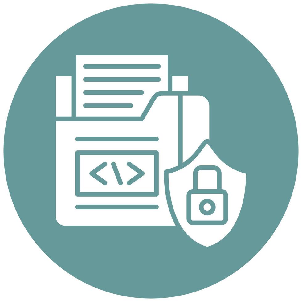 Vector Design Data Security Vector Icon Style