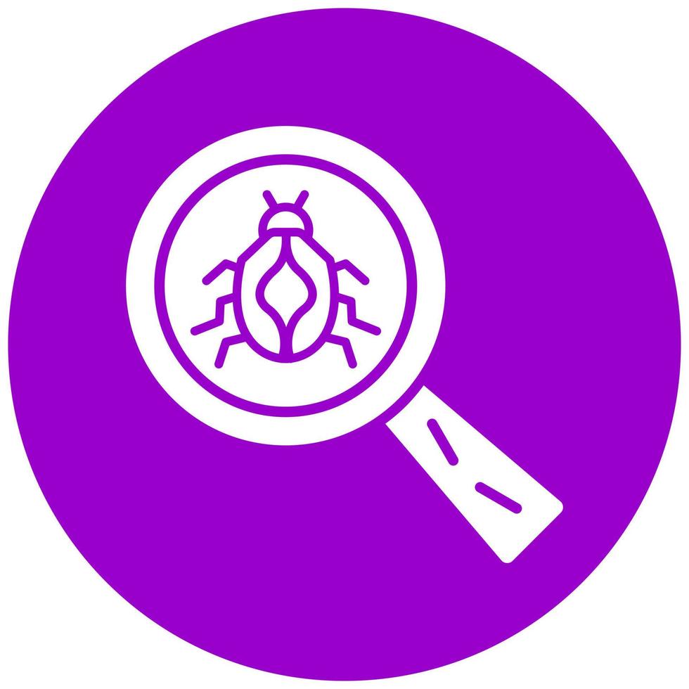 Vector Design Search Bug Vector Icon Style