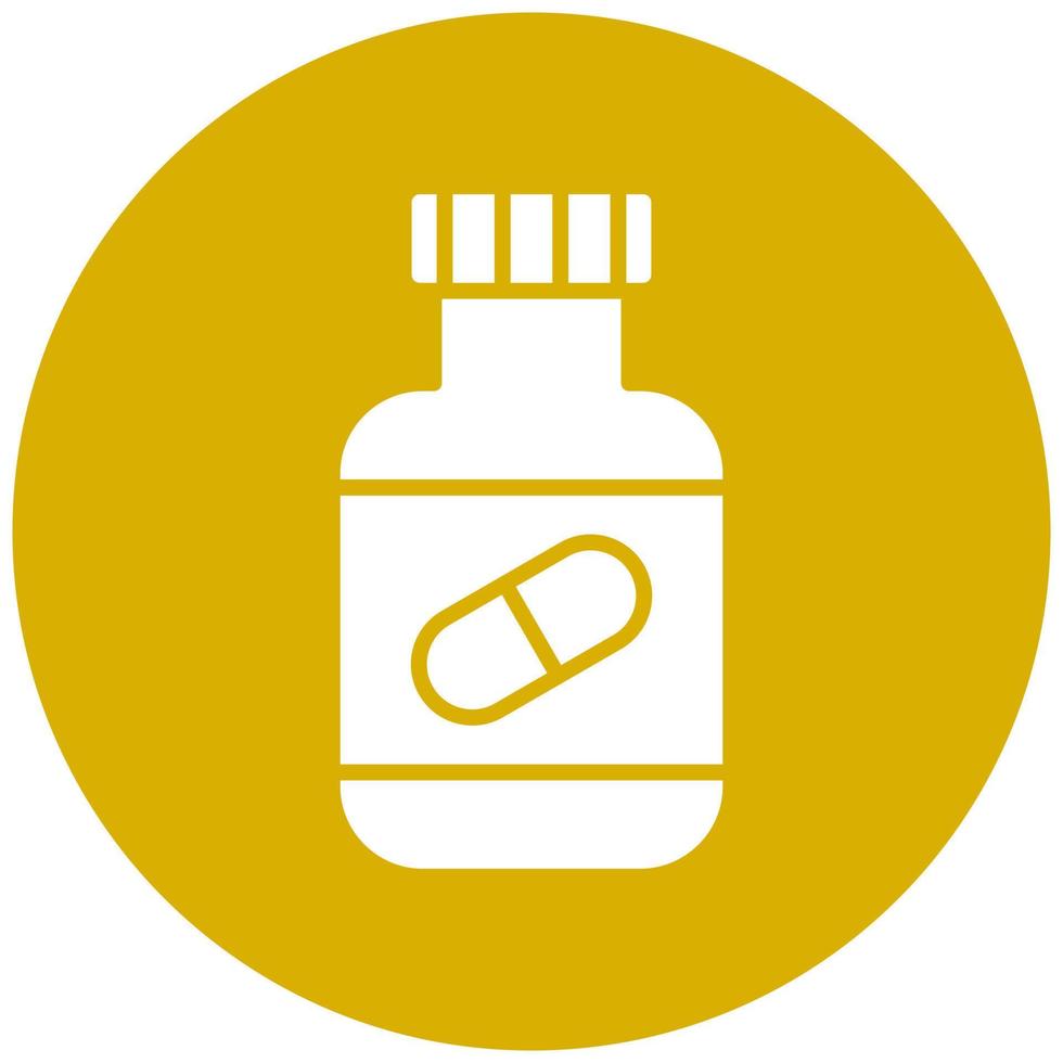 Vector Design Pills Bottle Vector Icon Style