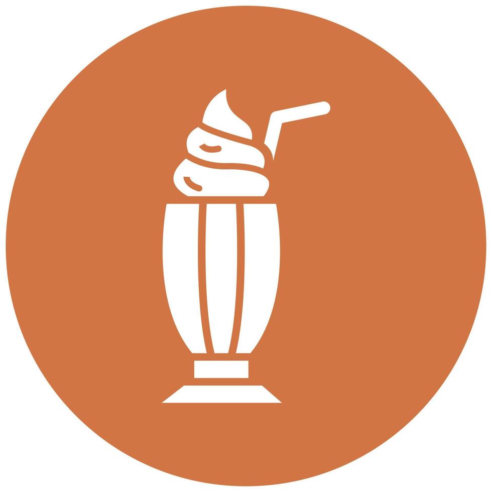 Vector Design Milkshake Vector Icon Style