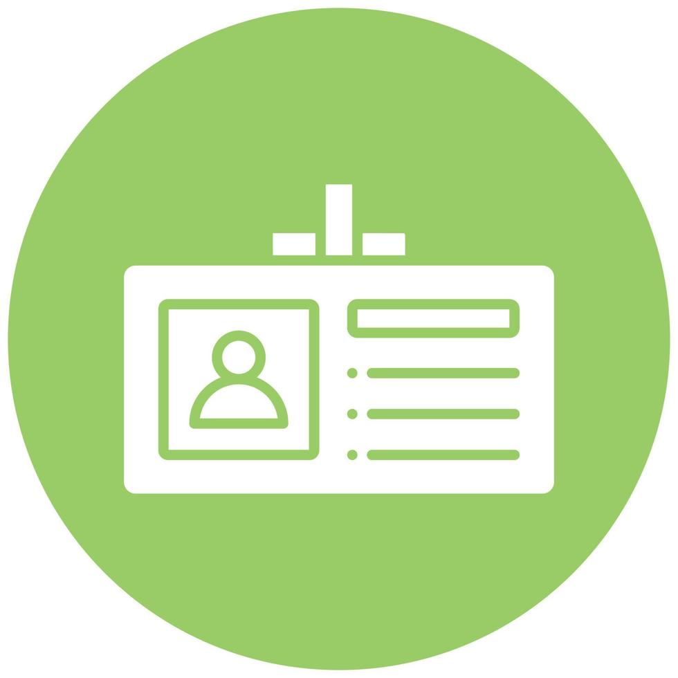 Vector Design Identification Card Vector Icon Style