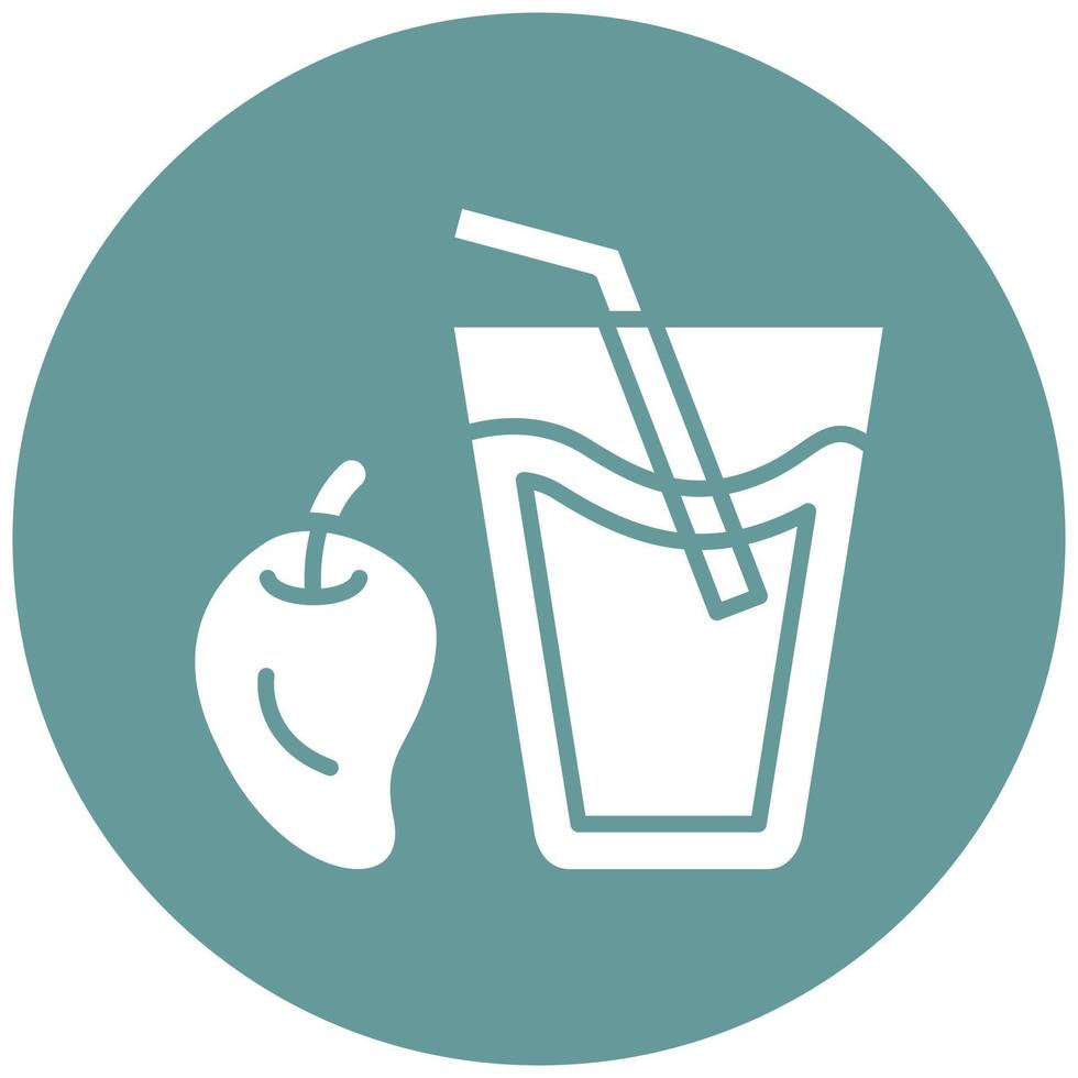 Vector Design Mango Juice Vector Icon Style